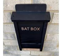 Black Wooden Bat House Box For Roosting Nesting Nest Habitat