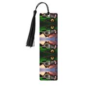 Black Wooden Bookmark â€“ Double-Sided Old Tractor Photo Farm Full-Print for Hardcover Books, Journals, Notebooks â€“ Ideal Thoughtful Gift