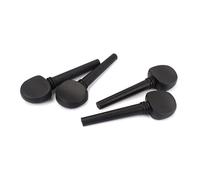 Black Wooden Cello Pegs Set for 4/4 and 3/4 Cellos | Professional Design, Smooth Texture, Fixes Strings, Improves Sound, Elegant Vintage Style, Replacement Parts