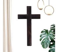 Black Wooden Cross Holding Peg Cross for Blessing - Small Wooden Crosses for Examination Room Church Home Decor Meditation Prayer Tumotsit