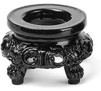 Black Wooden Display Stand for Crystal Sphere Quartz Ball Holder Hollow Wood Stand Base for Crystal Ball Sphere Globe Stone Decoration Display Pedestals,Display Stands Home Décor Accents,Accessories