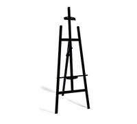Black Wooden Easel, Easel Stand 1.5M A-Frame Floor Easel for Artists Portable Foldable Easel for Painting, Sketching, Dr