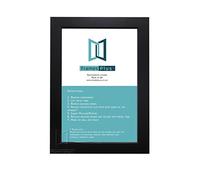 BLACK WOODEN EFFECT PICTURE PHOTO FRAMES SIZE: 16" x 12", PORTRAIT OR LANDSCAPE READYMADE