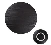 Black Wooden Lazy Susan 50cm - Round Rotating Serving Tray for Dining Table Restaurant & Hotel Centerpiece 20-inch Stylish Turntable Perfect for Family Gatherings