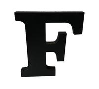 Black Wooden MDF Letter F - Size 30cm Tall - Free Standing Wooden Letters for Arts & Crafts Personalized Name Decor