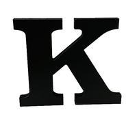 Black Wooden MDF Letter K - Size 30cm Tall - Free Standing Wooden Letters for Arts & Crafts Personalized Name Decor