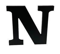 Black Wooden MDF Letter N - Size 30cm Tall - Free Standing Wooden Letters for Arts & Crafts Personalized Name Decor