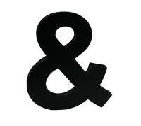 Black Wooden MDF & Symbol - Size 8cm Tall - Free Standing Wooden Letters for Arts & Crafts Personalized Name Decor