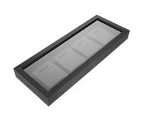 Black Wooden Medal Display Frame Case with 4 Slots