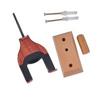 Black Wooden Ukulele Wall Hanger Hook Auto Lock Stand for Violin Viola Holder - Auto Lock Hanger with Mounting Kit- UK Musical Instrument Accessory