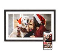 Black Woodgrain 15.6" Digital Photo Frame Memory 32GB
