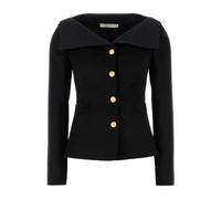 Black Wool Blazer and Vest - female - Alessandra Rich - Cardigans - Black - 2XS - Knitwear 2XS