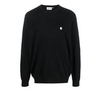 Black Wool Blend Jumper with Logo - male - Carhartt Wip - Round-neck Knitwear - Black - S - Knitwear S