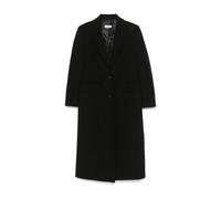 Black Wool Coat Peak Lapels - female - Alberto Biani - Single-Breasted Coats - Black - 2XS - Coats 2XS
