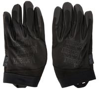 Black Work Gloves Large Fleece Lined Water Wind Resistant Safety Grip Workwear