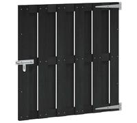 vidaXL Garden Gate 100 x 100 cm WPC and Aluminium Black