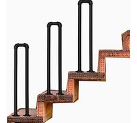 Black Wrought Iron Handrails for StairsNonSlip Decorative Grab Bars for Safety & SupportOutdoor Metal Railings for Garage & Porch 65cm (2.13ft) Durable & Stylish