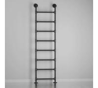 Black Wrought Iron Wall Ladder, Heavy Duty Universal Design for Basement Egress Attic Access and Bunk Beds, 4ft 5ft 6ft 7ft 8ft 9ft - Easy Installation(135cm/53in)