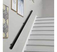 Black Wrought IronRailing Adjustable 30600cm Indoor & Outdoor Use Foot Support for Wall Balustrade (150cm) Durable & Stylish Safety Solution