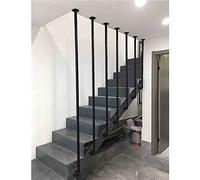 Black Wrought IronRailingNonSlip Safety Handrail for Indoor/Outdoor Steps Durable Protective Fence for Ramps and Cases Easy Installation