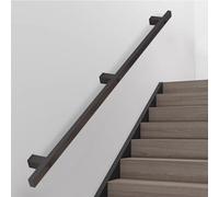 Black Wrought IronRails90cm Nonslip WallMounted Grab Rail for Indoor & Outdoor UseDurable Square Tube Handrail (2m 3m 4m 5m Options)