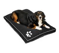 (Black, X Large) Waterproof Dog Bed Large & Extra Large Pet Washable Zipped Mattress Cushion