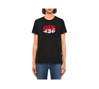 (Black, XL) DIESEL T SILY V23 Womens T Shirts Summer Tee
