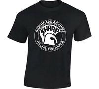 (Black, XL) Sharp Skinhead Men T Shirt Anti Racism Mens