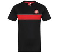 (Black, XL) Sunderland AFC Official Football Gift Mens Poly Training Kit T-Shirt