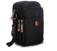 (black, XL) Swiss Army Knife Men's Waist Bag Diagonal Bag Leisure Bag Small Crossbody Mobile Phone Bag Shoulder Small Bag Leisure Backpack