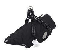 (black, xl) vidaXL Dog Coat with Harness Waterproof Reflective Dog Winter Coat Dog Jacket