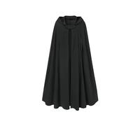 (black, XL) Women Stylish Long Cape Cloak Hooded Wool Blend Cloak Coat Autumn Hoodies Poncho Warm Cosplay Jackets Outwear Windbreaker