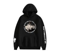 (Black, XXL) Casual Unisex Hooded Sweatshirt Billie Eilish for Pullover Hoodie for Men Women