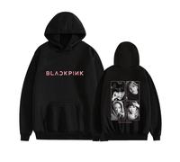 (Black, XXS) Blackpink Pink Venom Unisex Hoodie Pullover Sweatshirt