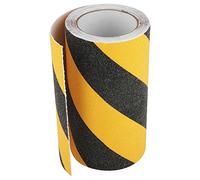 Black & Yellow Stripe Hazard Warning Safety Tape Roll PVC Anti Slip Adhesive Warning Tape 20cm x 5m Self-adhesion Backed Safety Flooring