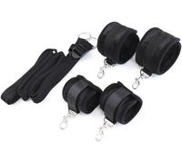 Black Yoga Band, A Tension Band For Hands And Feet, Designed For Interaction, Helps Maintain Posture And Enhance The Experience.