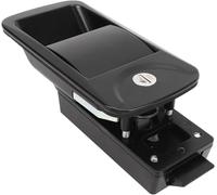 Black Zinc Alloy RV Door Lock, Flush Mount Trailer Latch with 2 Keys for Caravan, Campervan, Cargo Security, Yacht, Car Front - 6.2x3in