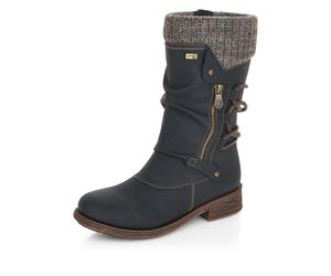 Black Zip Boots for Women | Remonte D8070-01 Women's