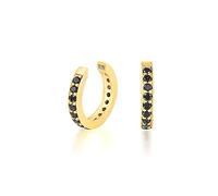 Black Zircon Clip Earrings for Women Exquisite Charming Ear Cuff Earring Jewelry Pendientes
