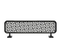 Black2,110CM/43INCH, Table Top Privacy Partition, Modern Metals Countertop Partition Screen Countertop Low Fence Divide for Office, Home,Shared Workspace, Study, Anti-Scratch