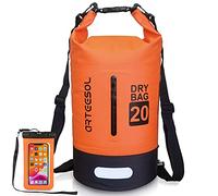 Blackace arteesol Dry Bag 5L/10L/20L/30L Wet Bag Waterproof Bag with Phone Pouch Double Shoulder Strap Backpack for Travelling Fishing Cycling Kayaking Swimming Boating Beach