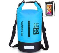 Blackace arteesol Dry Bag 5L/10L/20L/30L Wet Bag Waterproof Bag with Phone Pouch Double Shoulder Strap Backpack for Travelling Fishing Cycling Kayaking Swimming Boating Beach