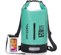 Blackace arteesol Dry Bag 5L/10L/20L/30L Wet Bag Waterproof Bag with Phone Pouch Double Shoulder Strap Backpack for Travelling Fishing Cycling Kayaking Swimming Boating Beach