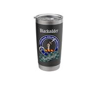 Blackadder Scottish Clan Badge & Tartan Stainless Steel Insulated Tumbler