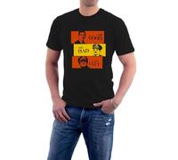 Blackadder T-Shirt Good The Bad and The Ugly Baldrick Parody War Tee Sillytees BlackX-Large