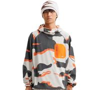 BLACKARMADA Lightweight Quilted Training Hoodie, Quick-Dry Performance Top for Men & Women, Tactical Aesthetic Orange