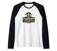 Blackbeard Dined Here Ocracoke Island Raglan Baseball Tee