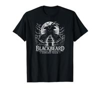 Blackbeard Edward Teach Moon Shadow Queen Anne's Revenge Value Graphic T-Shirt