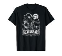 Blackbeard Edward Teach Queen Anne's Revenge Moon Shadow Value Graphic T-Shirt