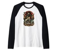 Blackbeard Edward Teach Queen Anne's Revenge Raglan Baseball Tee
